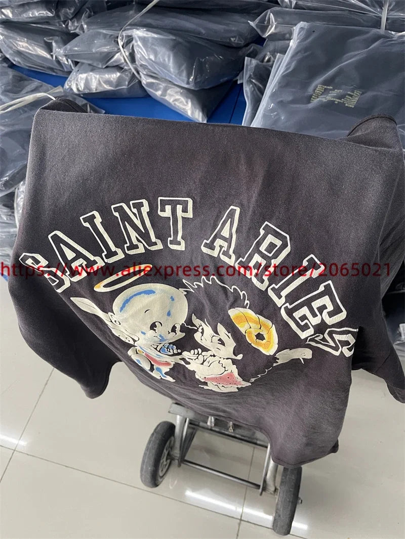 Public Enemy Saint Washed T-shirt Men Women Best Quality Tee Tops T Shirt