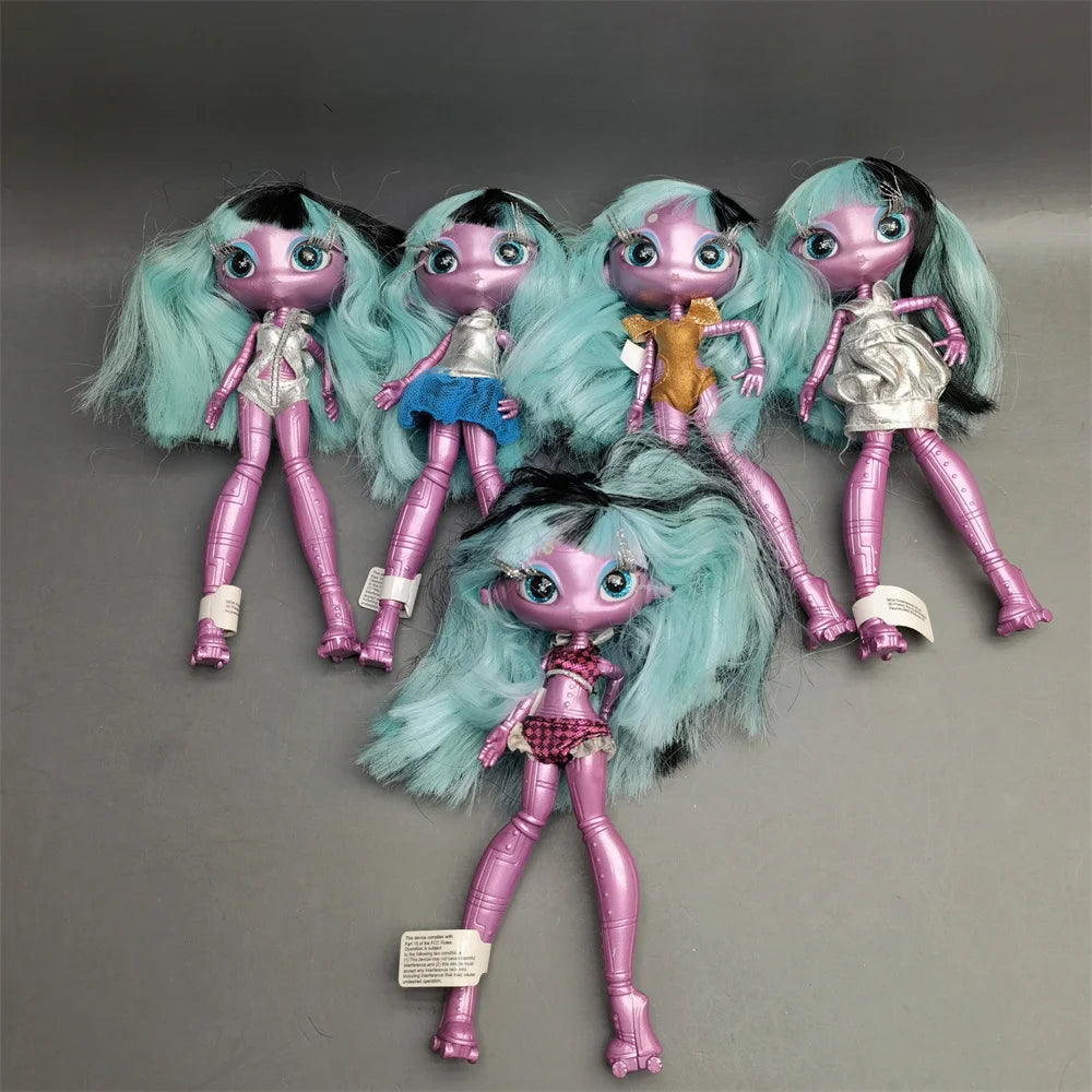 Original innovation Una poem monster doll toy girl birthday gift Novi star  doll long hair 20 cm doll with clothes DIY toy