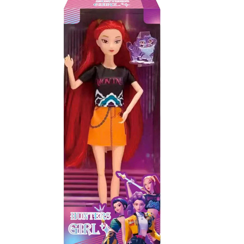 NEW Doll Toys Kpop Demon Hunters Action Figure Toy Rumi Mira Zoey Beautiful Princess Baby Girl Dolls Plastic DIY Toy for Girls