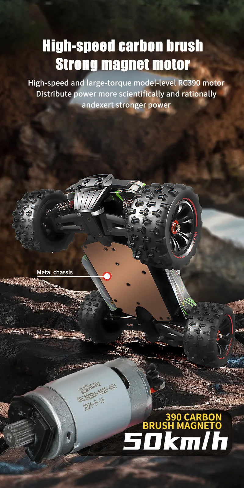 9522PRO 85KM/H High-speed RC Car Brushless Four-wheel Drive Off-road Drift 1:16 Professional Racing Car 9522 50KM/H Boy's Toy